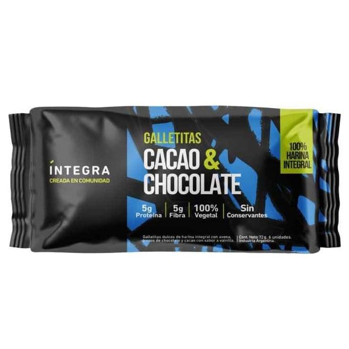 Galletitas Cacao y chocolate Integra