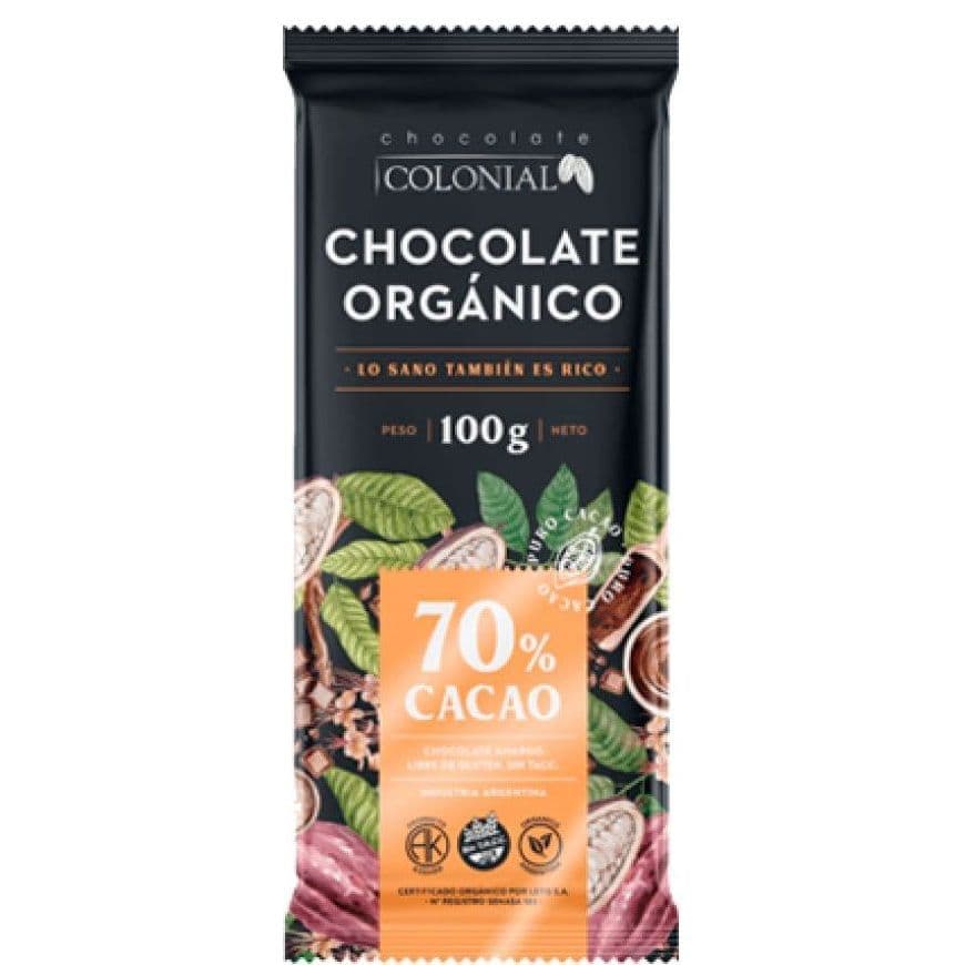 Barra de Chocolate 70% Orgánico - Chocolate Amargo