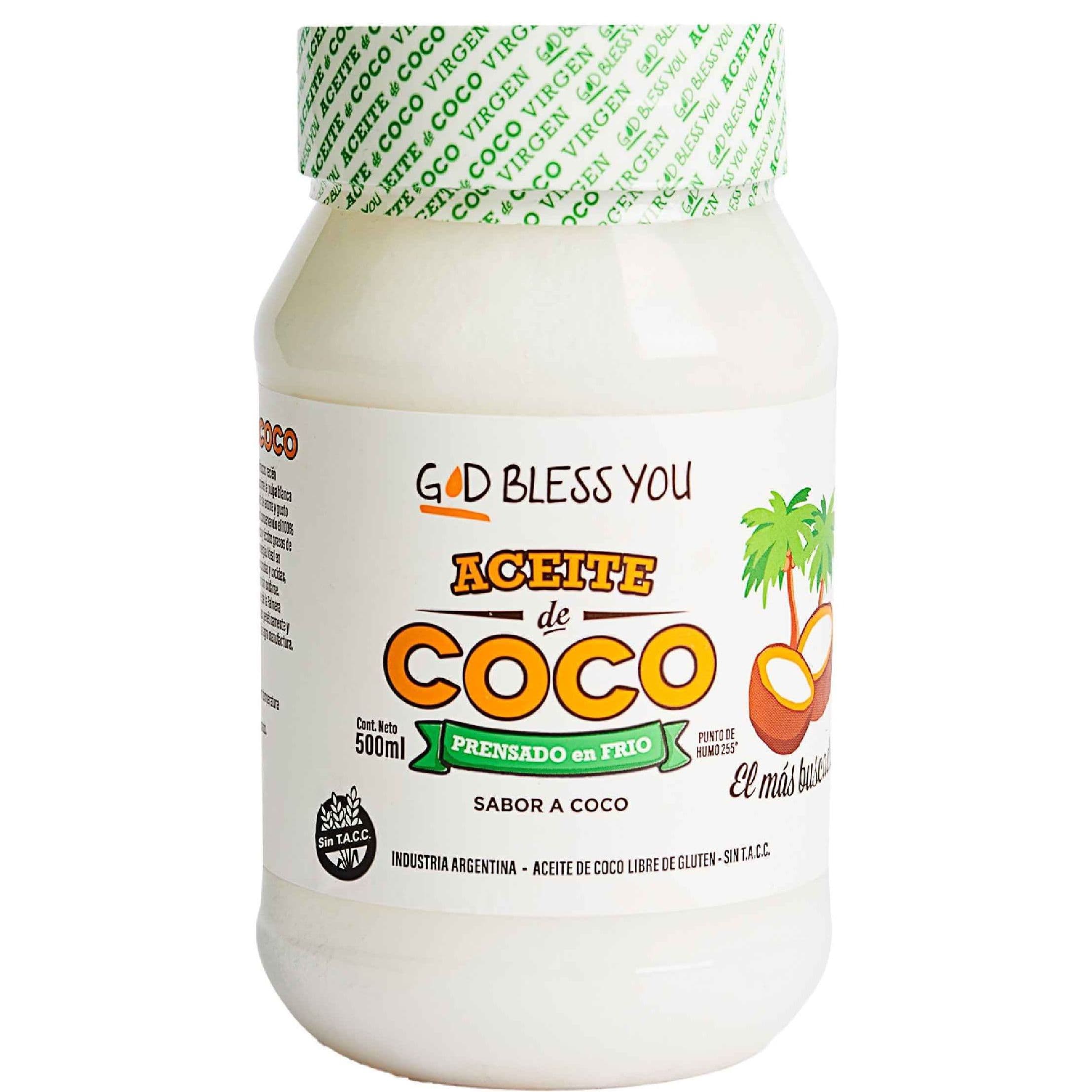 Aceite de Coco Virgen Coco God Bless You