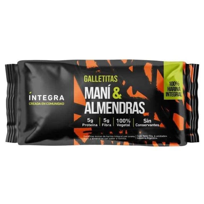 Galletitas Maní y almendras Integra