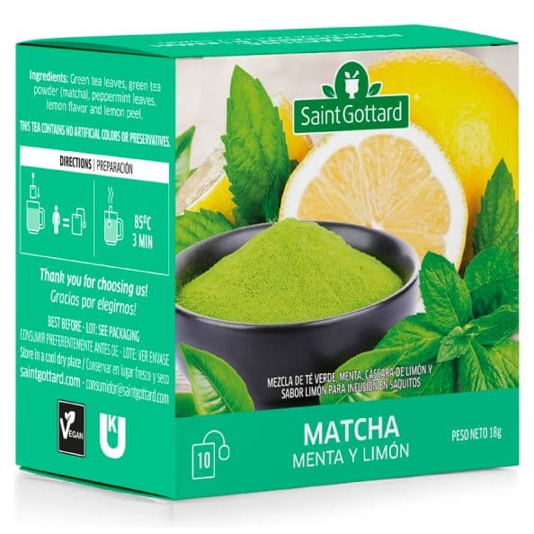 Té Matcha, Menta y Limón Saint gottard