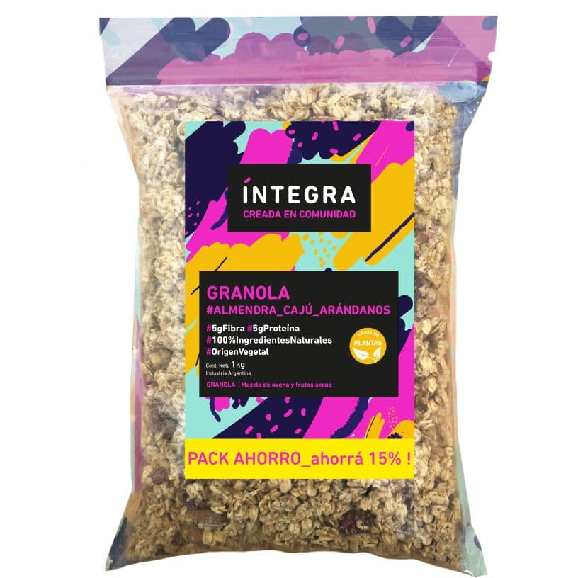 Granola Clásica Almendras y Arándanos Integra