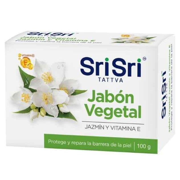 Jabón vegetal Jazmin y Vitamina E SriSri Tattva