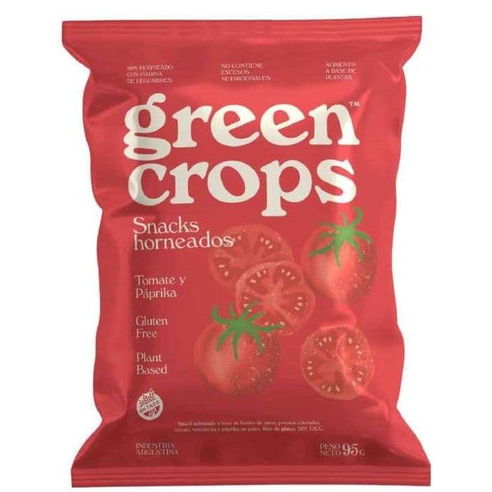 Snacks horneados Tomate y Paprika Green Crops
