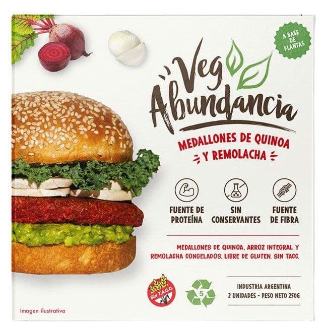 Medallones Quinoa y Remolacha Vegabundancia