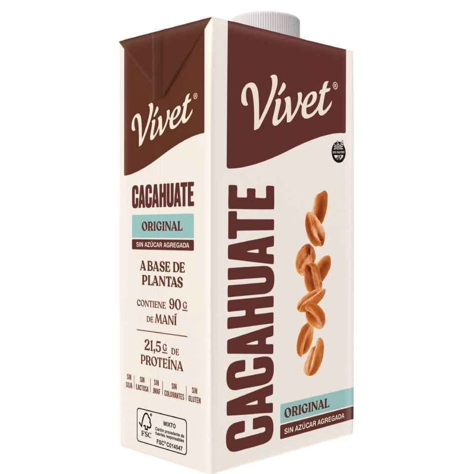 Leche de Cacahuate Original Sin Azúcar Vívet