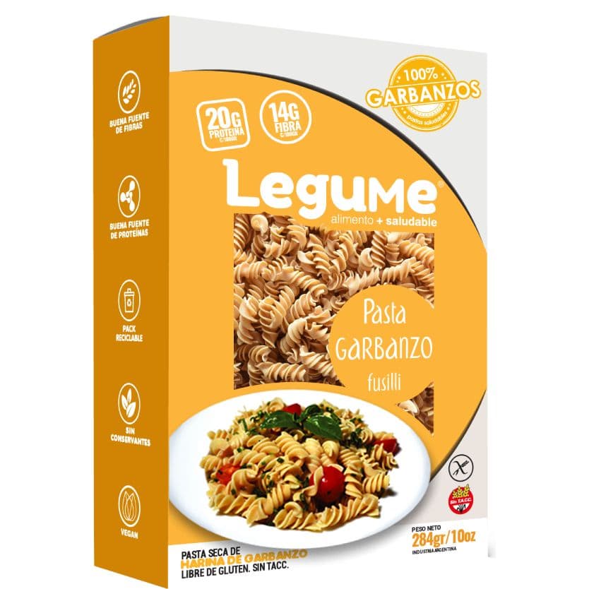Pasta Fusilli - Legume Garbanzo Legume