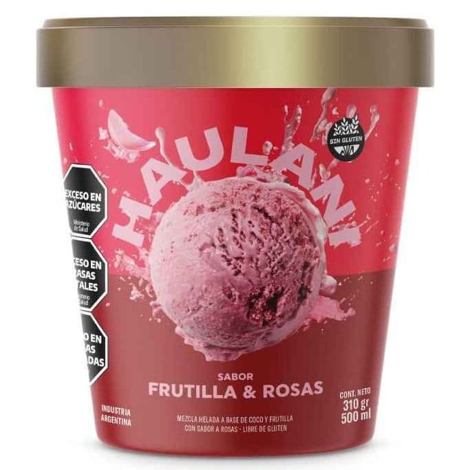 Helado Frutillas y rosas Haulani