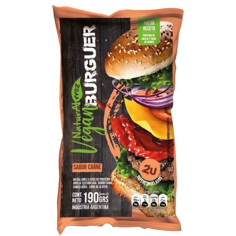 Vegan Burger Carne Naturalrroz