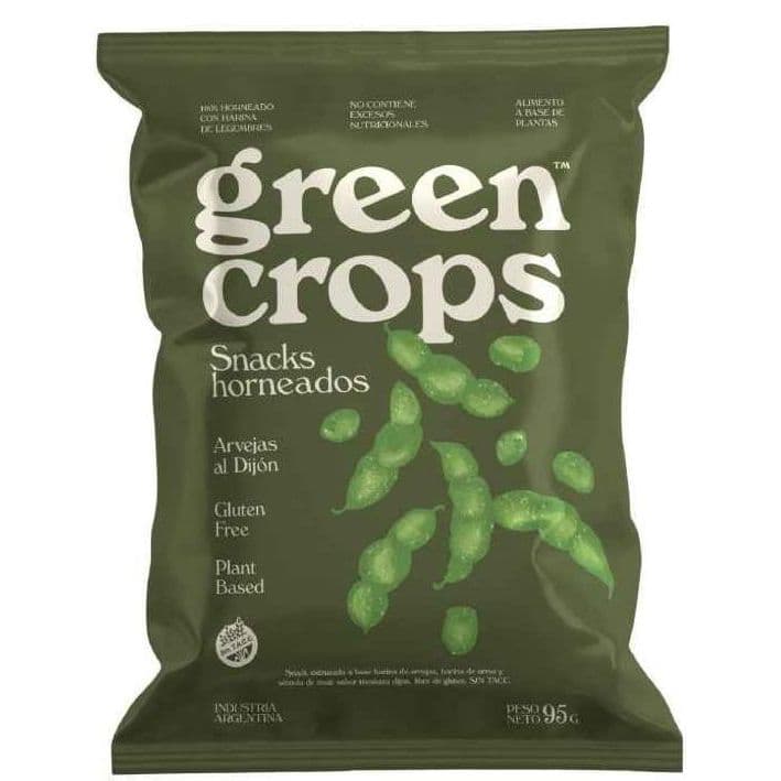 Snacks horneados Arvejas al Dijón Green Crops