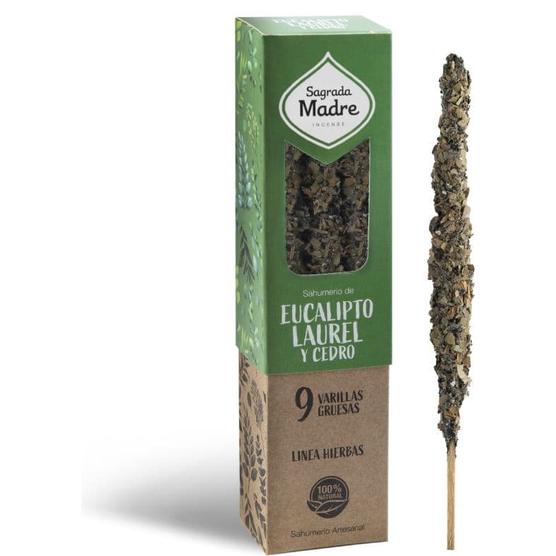 Sahumerio Eucalipto, Laurel y Cedro Sagrada Madre