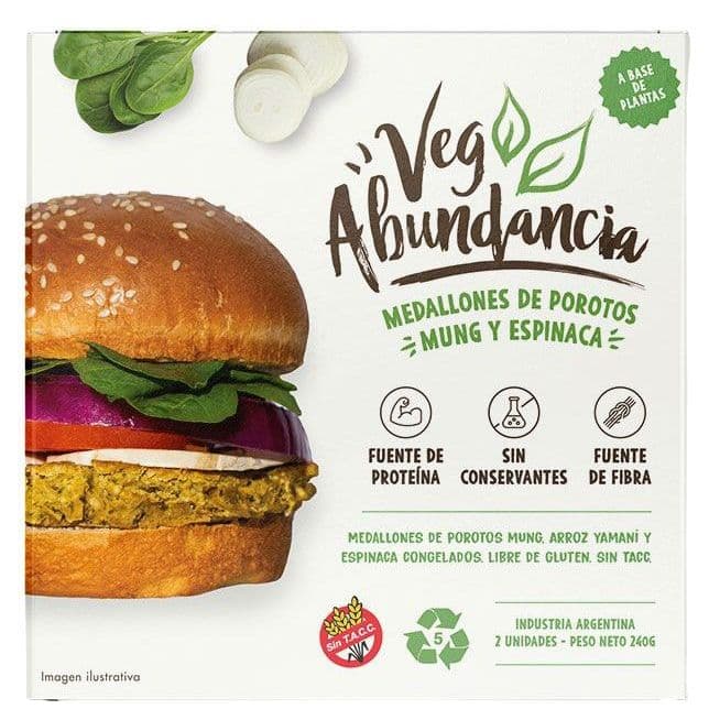 Medallones Mung y Espinaca Vegabundancia