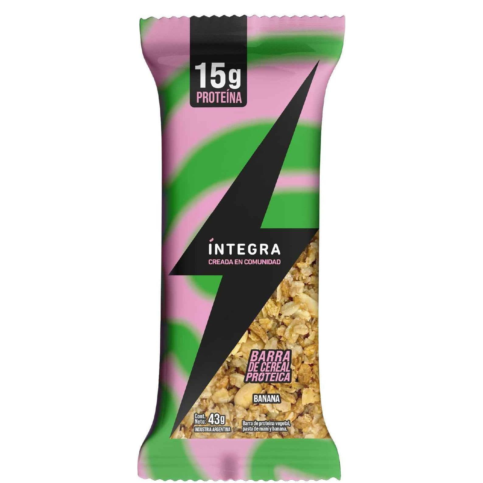 Barra Cereal Proteica - Integra Pasta de maní y banana Integra