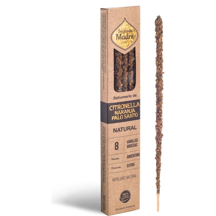 Sahumerio Citronella, Naranja y Palo Santo Sagrada Madre