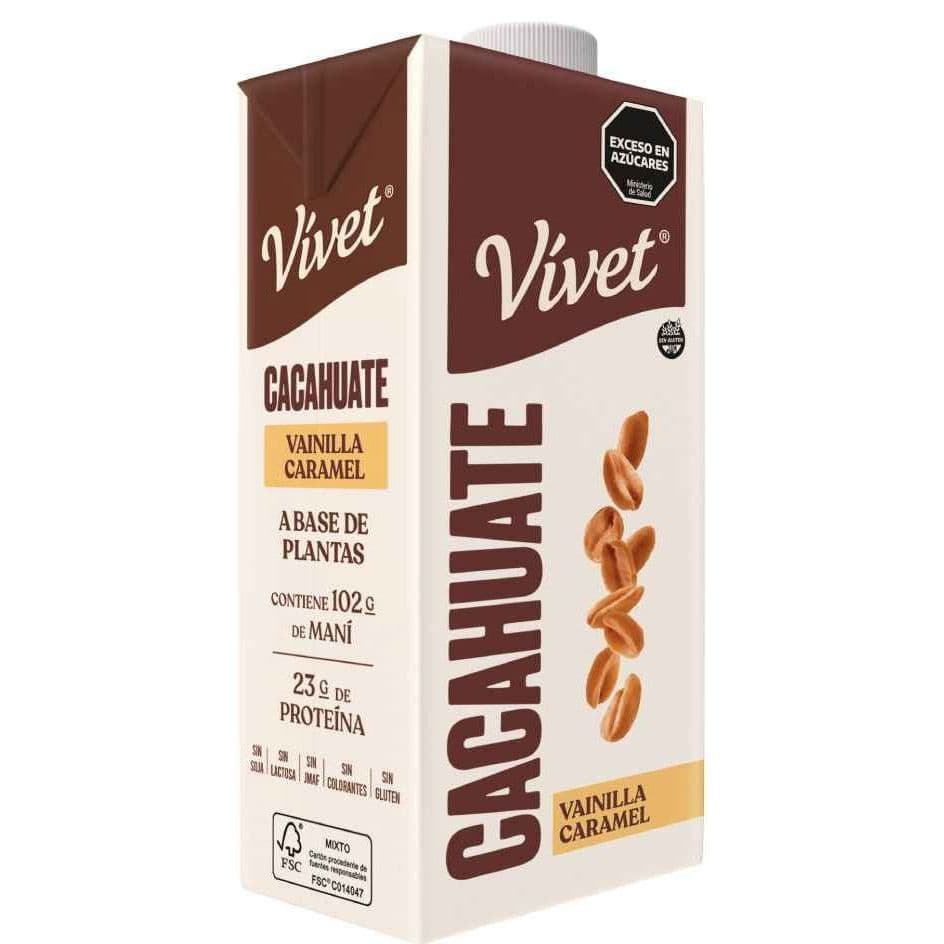 Leche de Cacahuate Vainilla Caramel Vívet