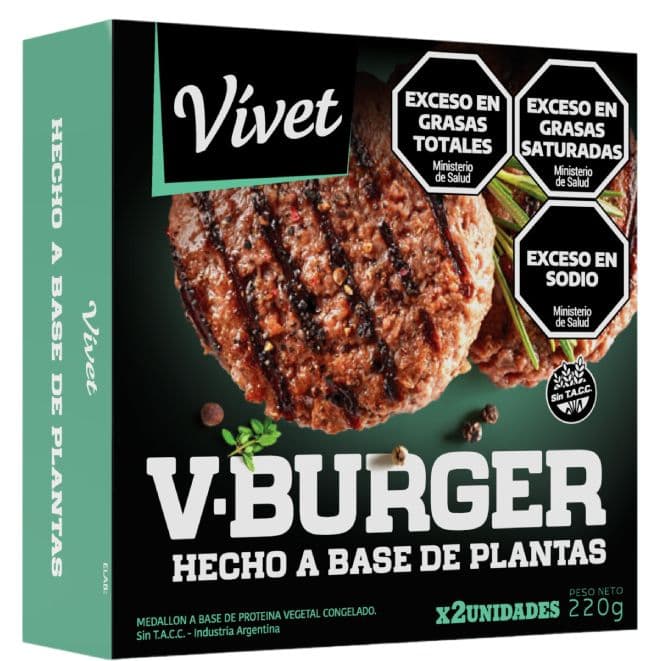 V-BURGER Carne 2u Vívet