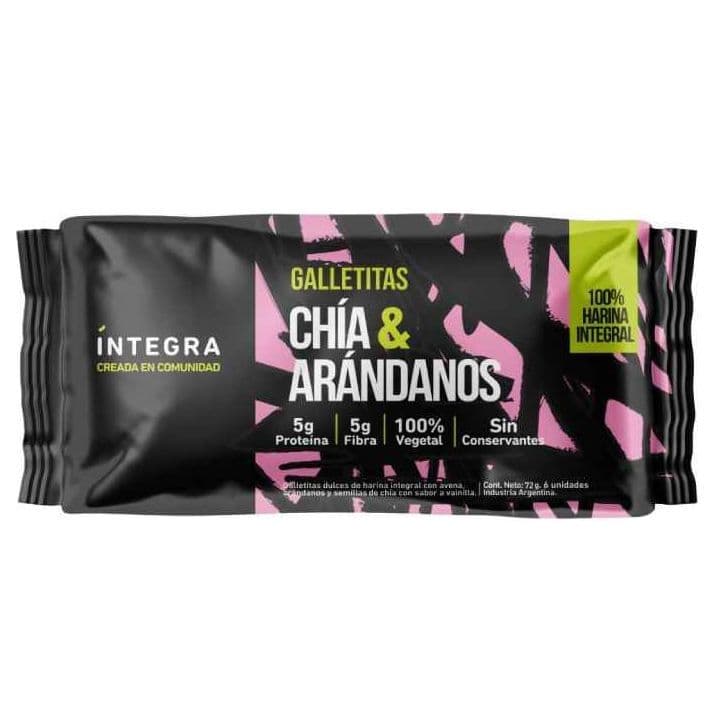 Galletitas Arándanos y chía Integra