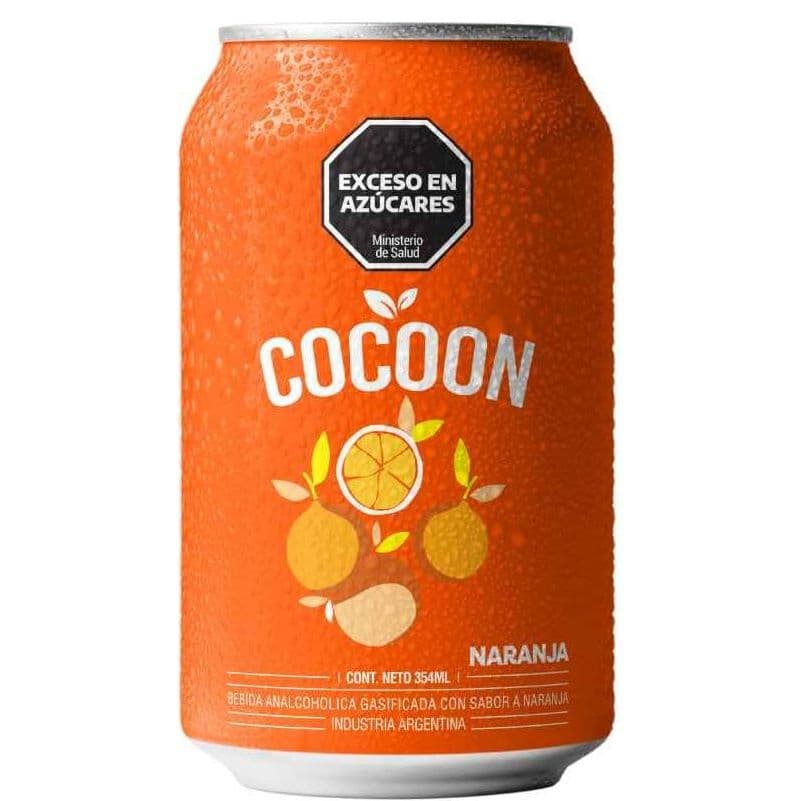 Gaseosa probiotica y prebiotica Naranja Cocoon