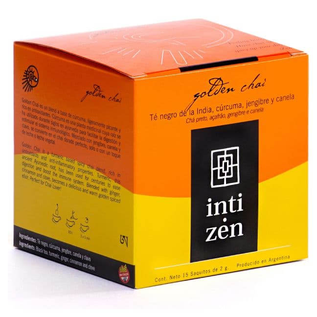 Té Negro Cúrcuma, Jengibre y Canela Inti Zen