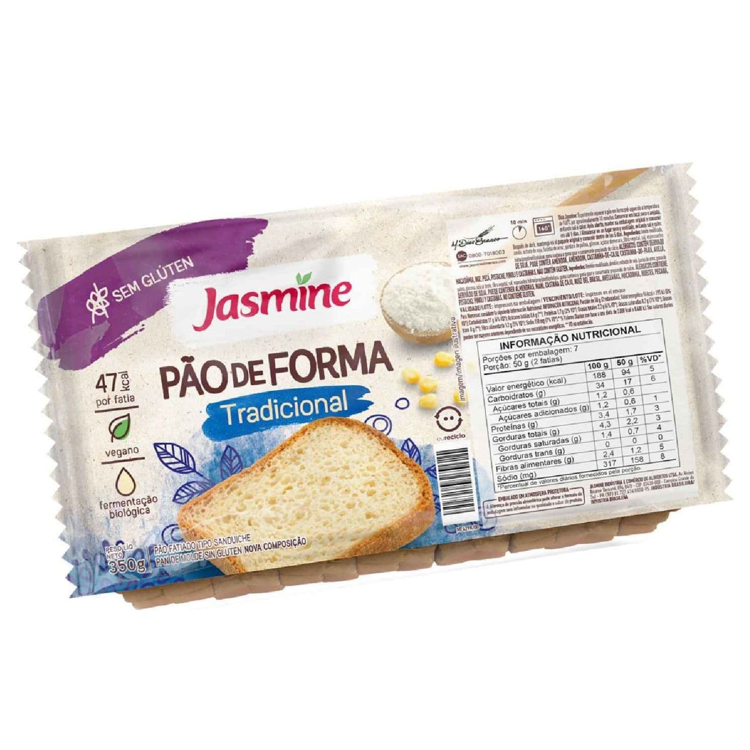 Pan Sin Gluten Tradicional Jasmine