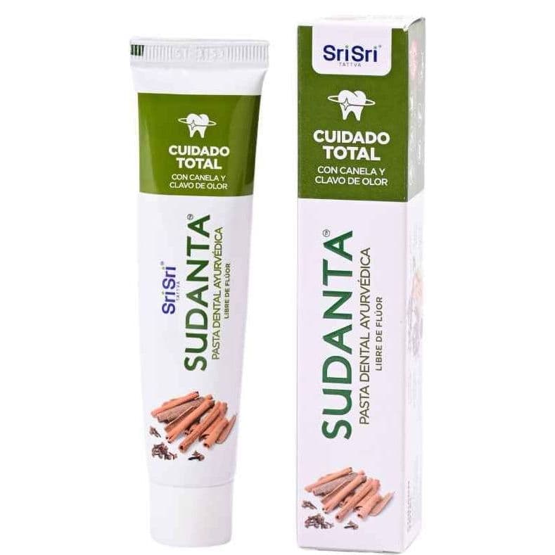 Sudanta Cuidado Total Pasta Dental Ayurvédica Libre de Flúor SriSri Tattva