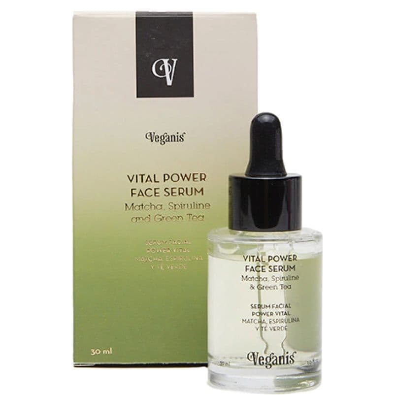 Serum Facial Matcha, Espirulina y Té Verde Veganis
