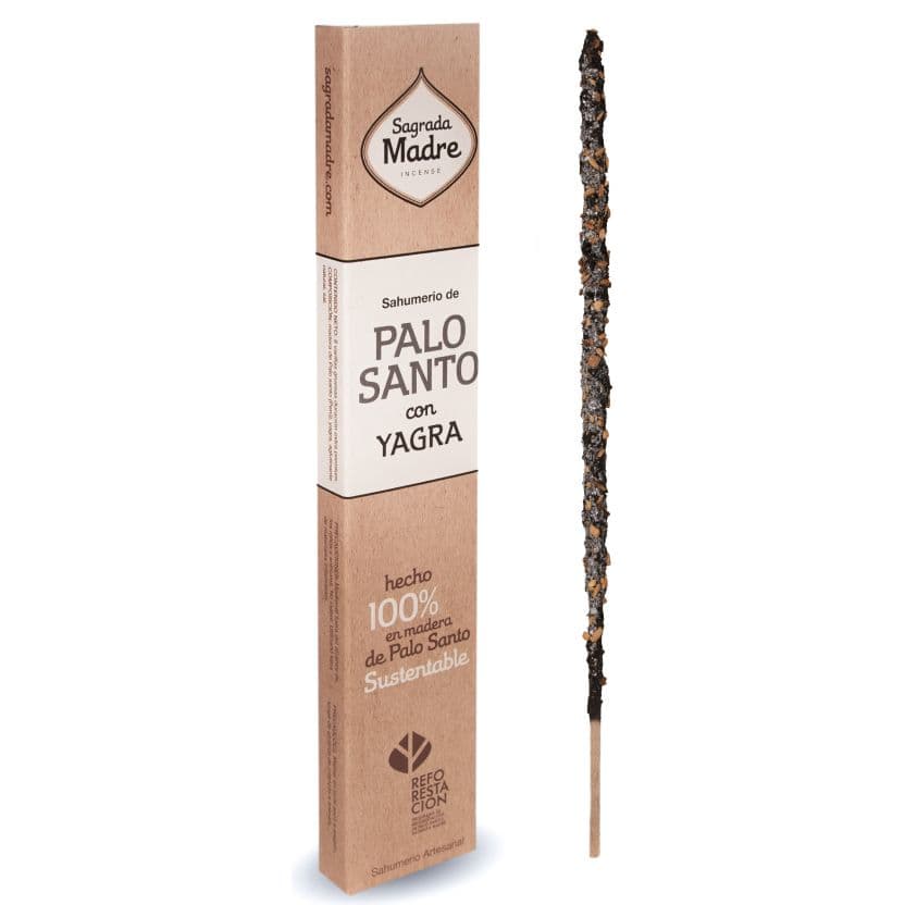 Sahumerio Palo Santo con Yagra Sagrada Madre