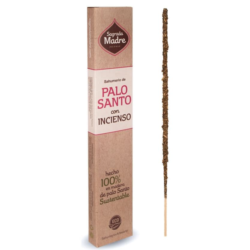 Sahumerio Palo Santo con Incienso Sagrada Madre