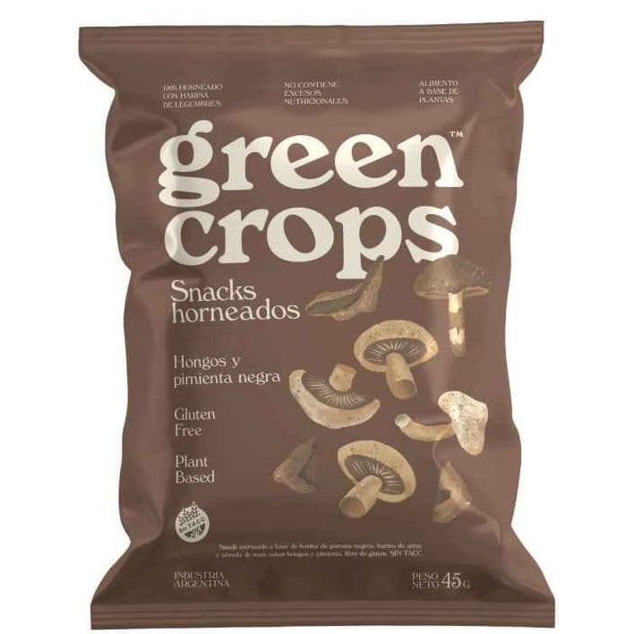 Snacks horneados Hongos Green Crops