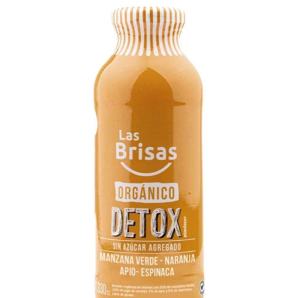 Jugo Detox Apio, Espinaca, Manzana Verde y Naranja Las Brisas