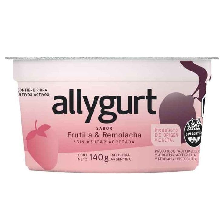 Yogur de Almendras Frutilla y Remolacha Allygurt