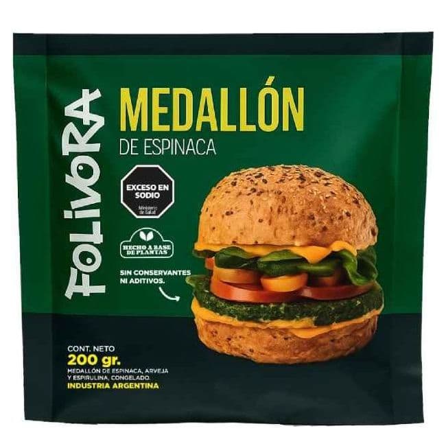 Medallon - Espinaca, Arvejas y Espirulina